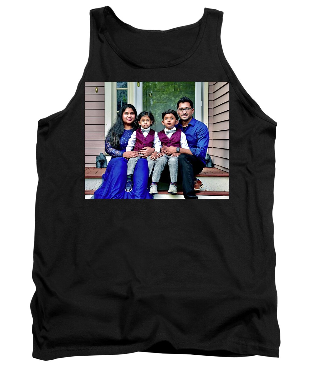 Family Tank Top featuring the photograph The M. Kumar Family by Monika Salvan