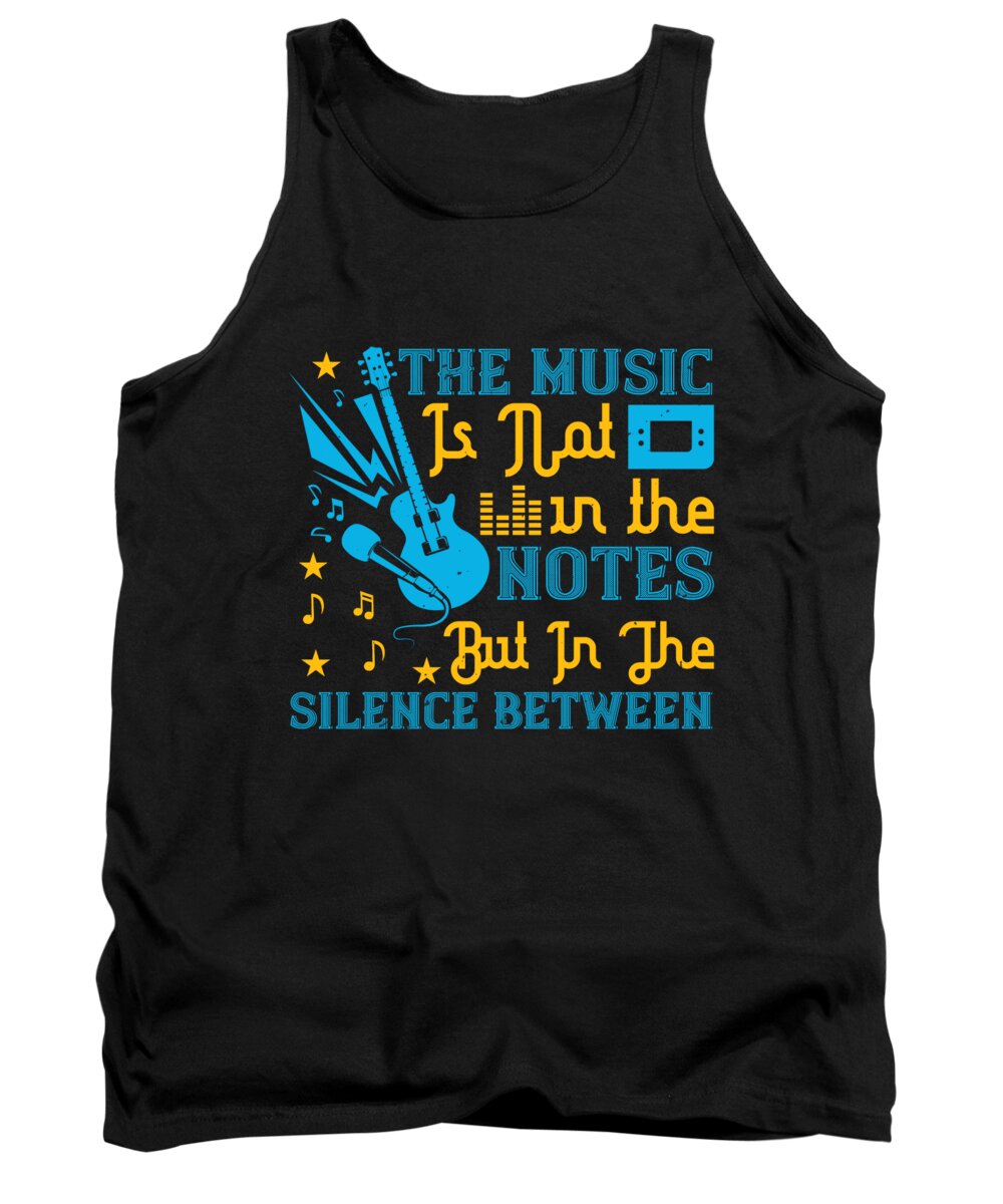 Lover Tank Top featuring the digital art The music is not in the notes but in the silence between by Jacob Zelazny