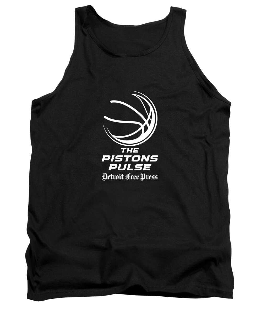 The Pistons Pulse White Logo Tank Top