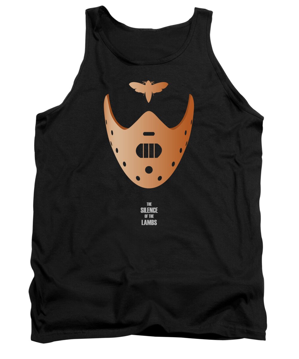 The Silence Of The Lambs Tank Top featuring the digital art The Silence of the Lambs - Alternative Movie Poster by Movie Poster Boy