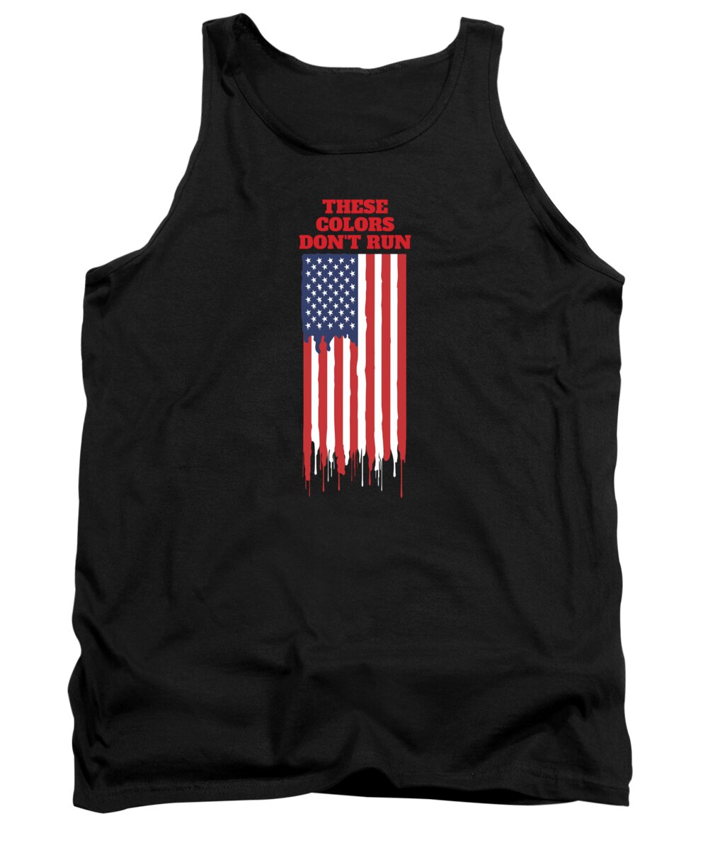 American Tank Top featuring the photograph These Colors Don't Run American Flag by Aaron Geraud