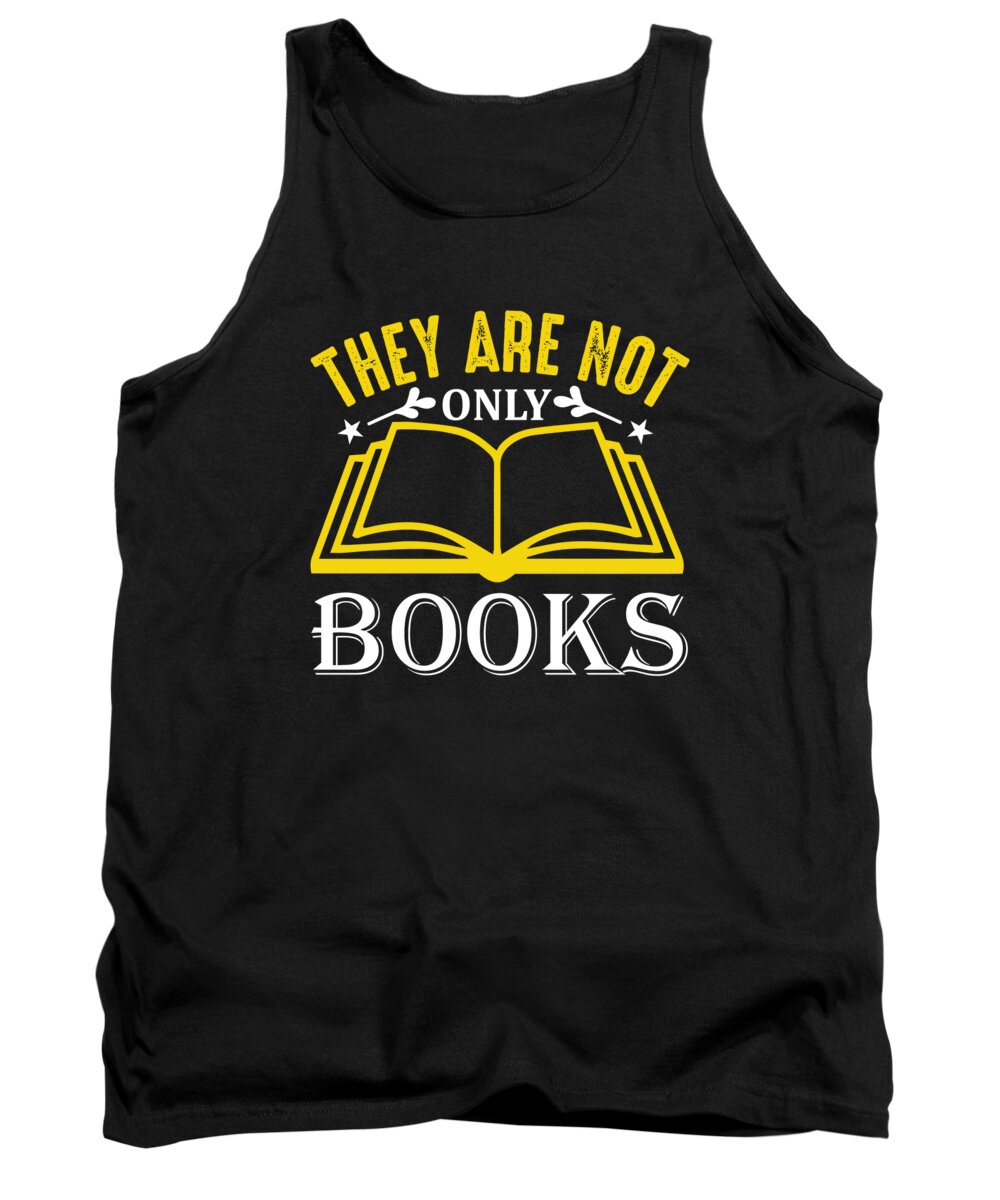 Hobby Tank Top featuring the digital art They are not only books by Jacob Zelazny
