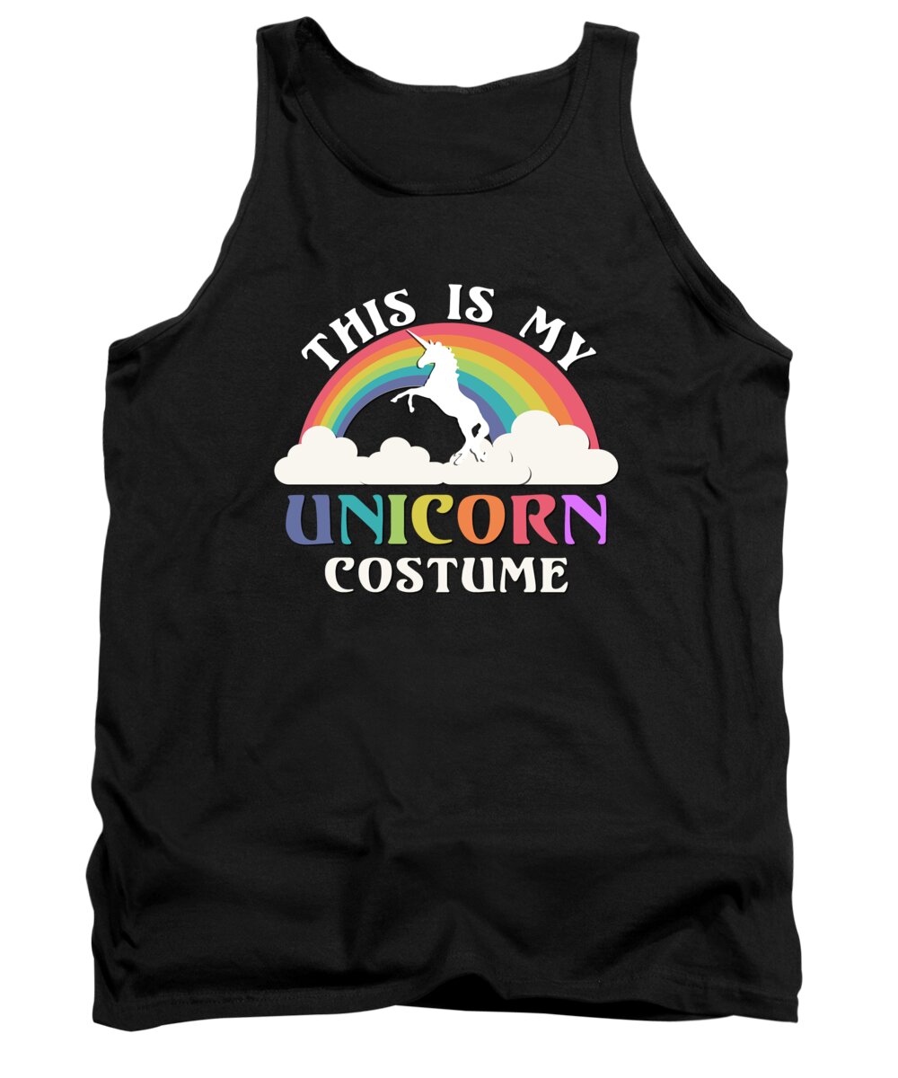 Funny Tank Top featuring the digital art This Is My Unicorn Costume by Flippin Sweet Gear