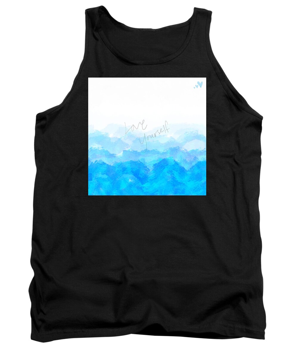 Love Yourself Tank Top featuring the digital art Through the Storm by Amber Lasche