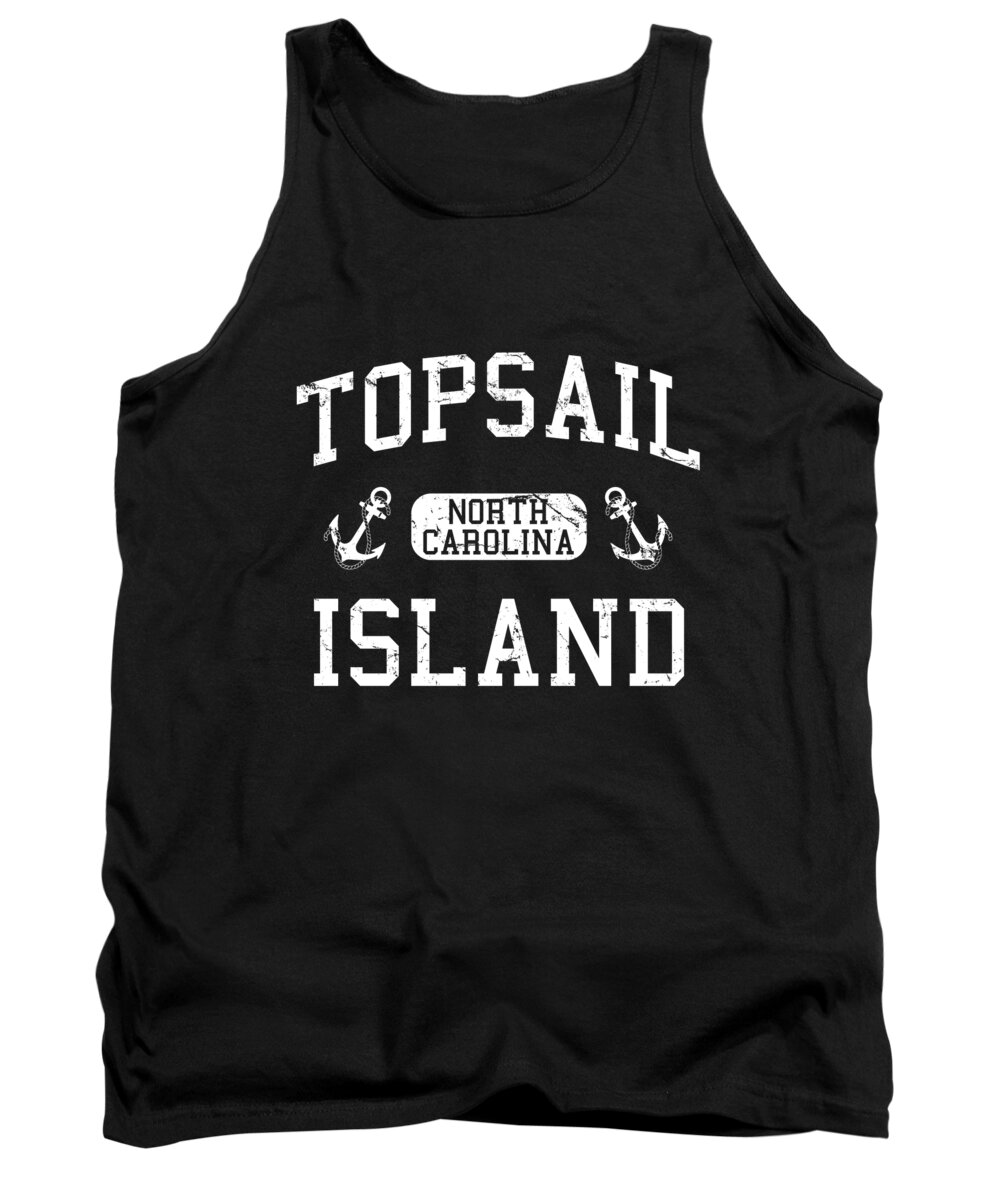 Cool Tank Top featuring the digital art Topsail Island North Carolina by Flippin Sweet Gear
