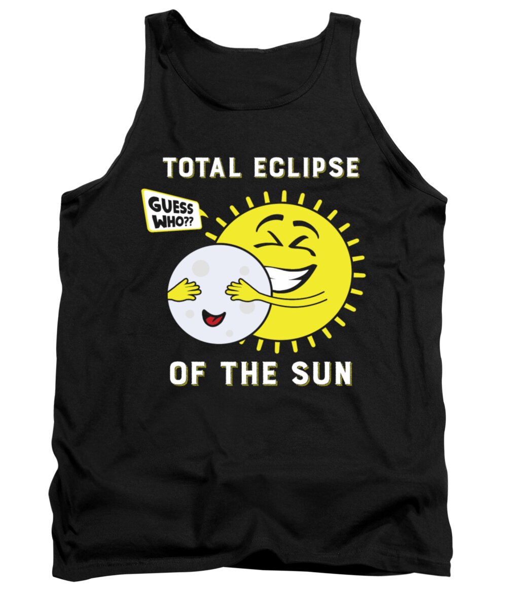 Eclipse Tank Top featuring the digital art Total Eclipse Of The Sun by Tinh Tran Le Thanh