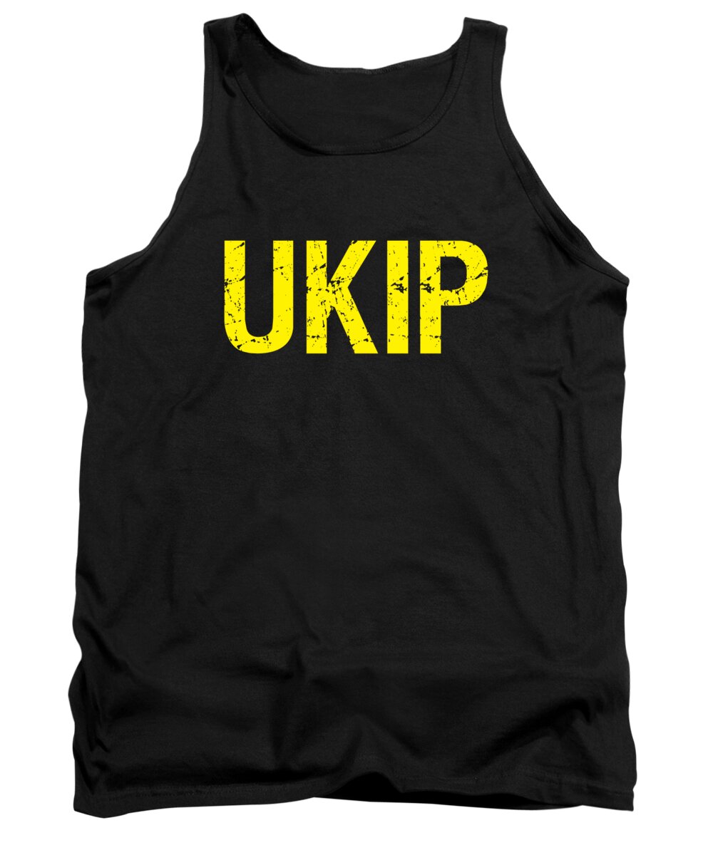 Funny Tank Top featuring the digital art UKIP UK Independence Party by Flippin Sweet Gear