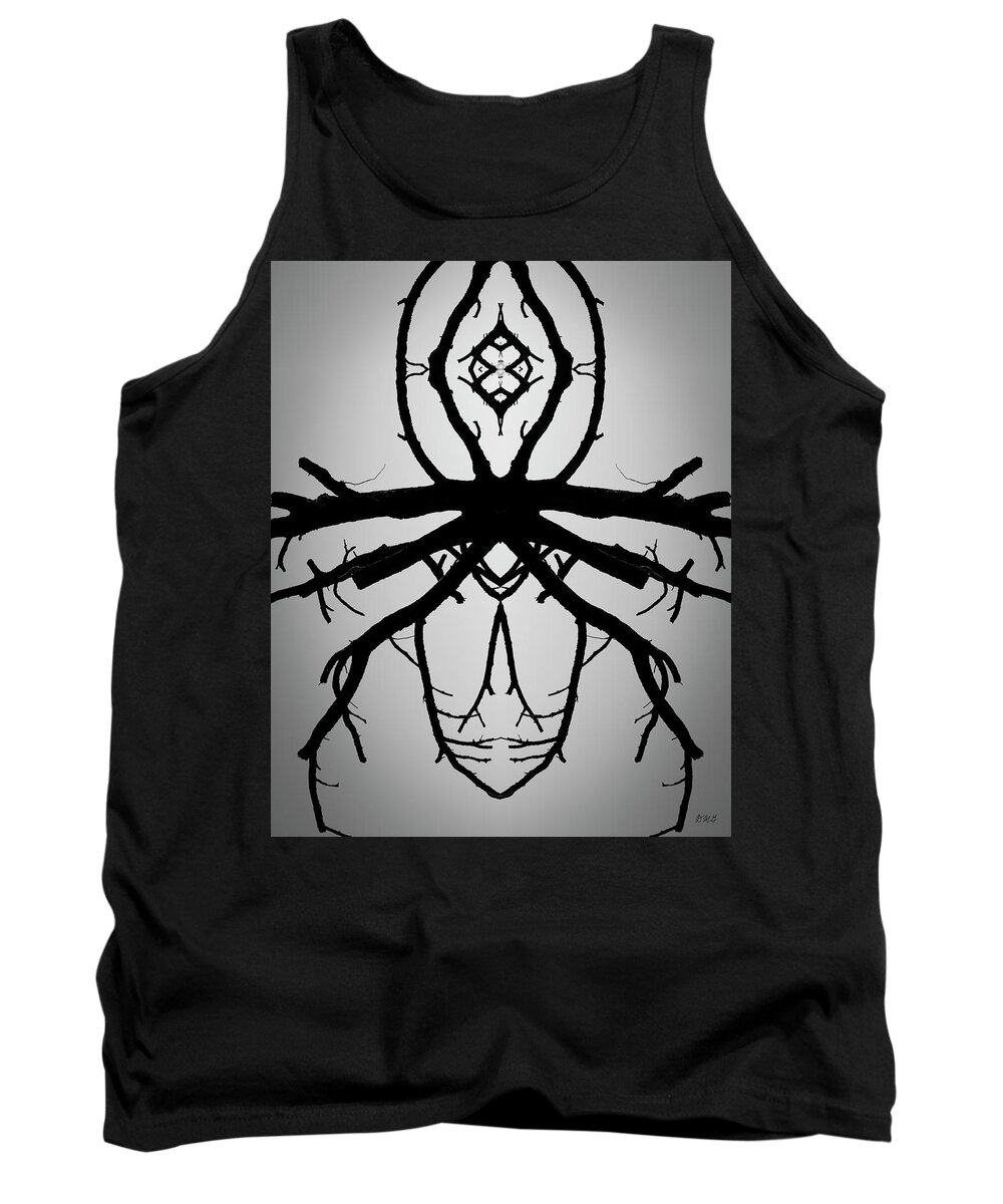 Abstract Tank Top featuring the photograph Untitled XVI BW by David Gordon