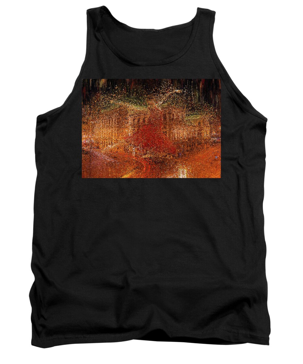 Opera Tank Top featuring the painting Viennese Mood by Alex Mir