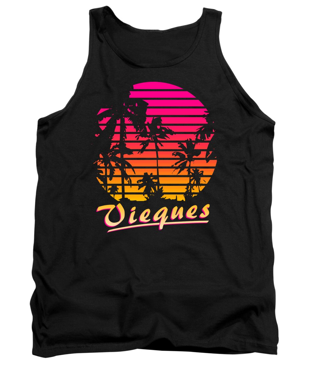 Classic Tank Top featuring the digital art Vieques by Filip Schpindel