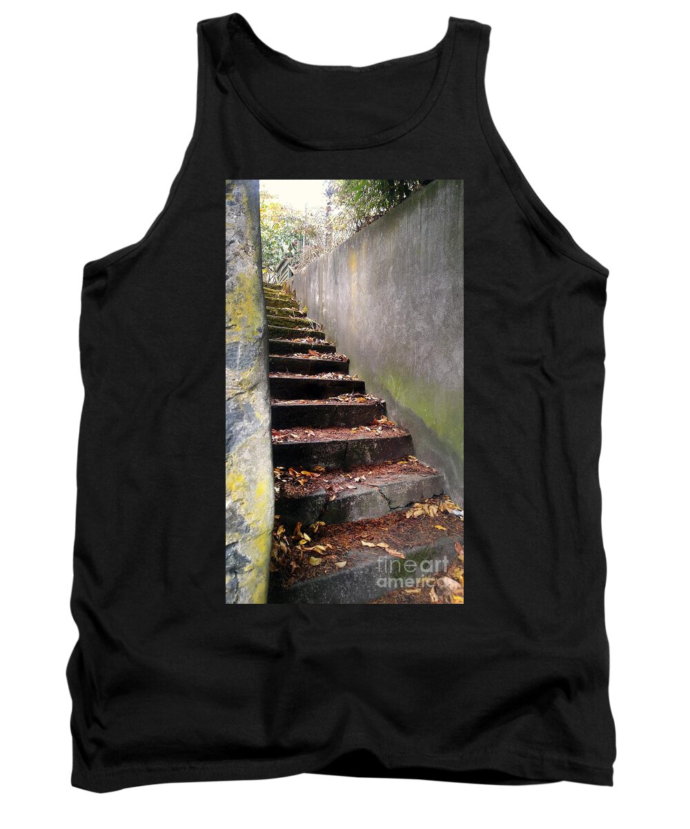 Stairs Tank Top featuring the photograph Where To by Kimberly Furey