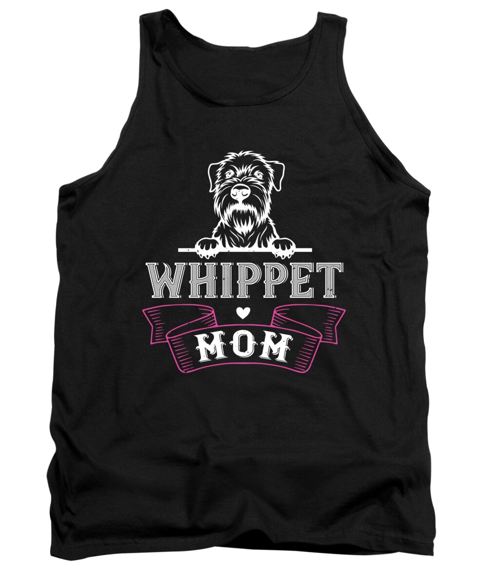 Mom Tank Top featuring the digital art Whippet Mom by Jacob Zelazny