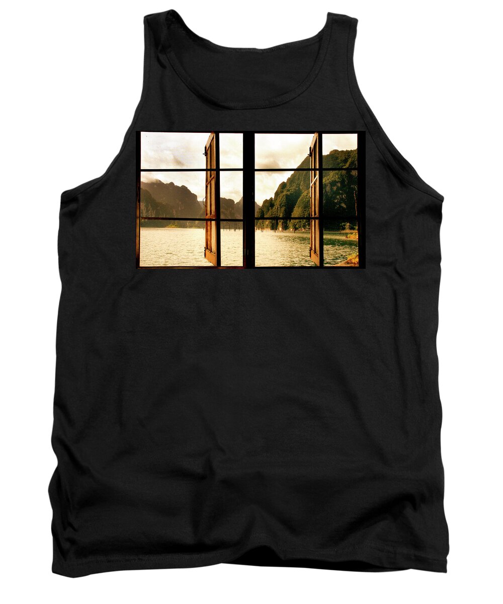 Thailand Tank Top featuring the photograph Window to the World by Mark Gomez