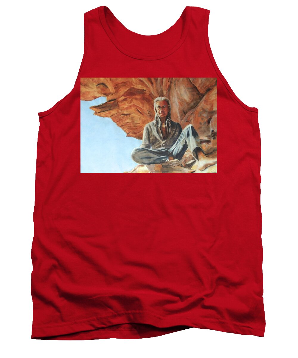 Clay Lomakayu Tank Top featuring the painting Clay Lomakayu by Patty Kay Hall