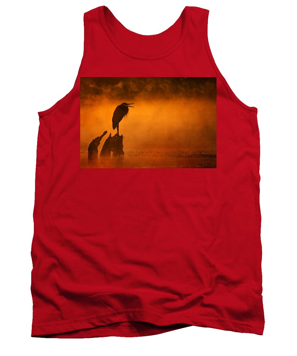 2007 Tank Top featuring the photograph A Cry in the Mist by Robert Charity