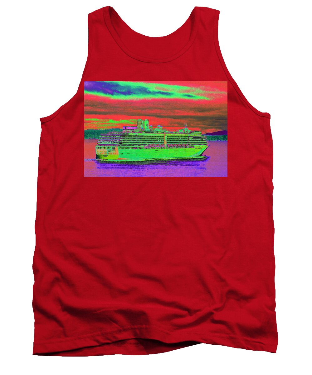 Holland America Tank Top featuring the photograph A More Colorful HAL by Richard Henne