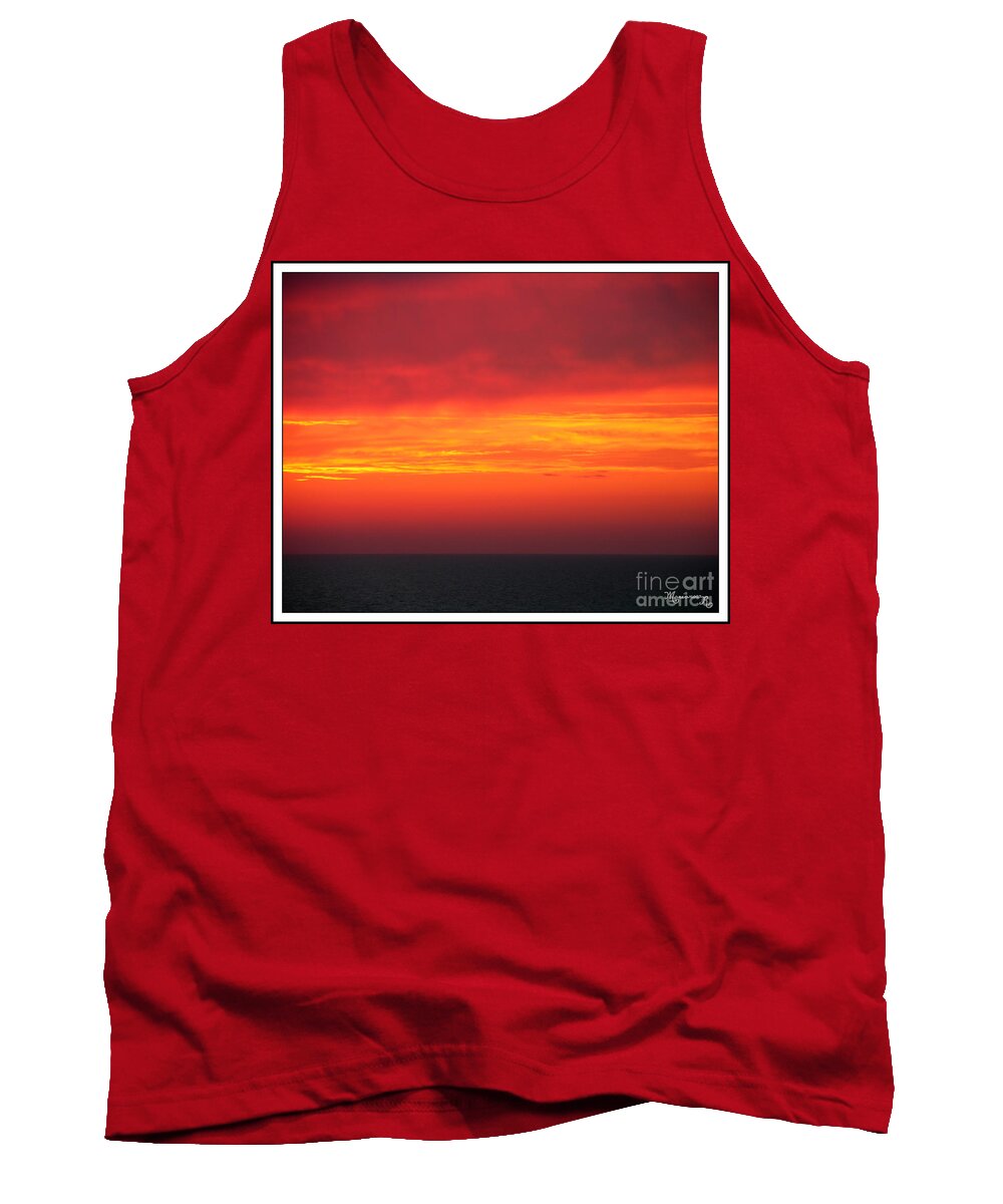 Sunset Tank Top featuring the photograph Afterglow by Mariarosa Rockefeller