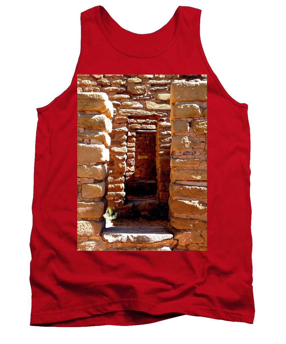 Ancient Tank Top featuring the photograph Ancient Doorways by Alan Socolik