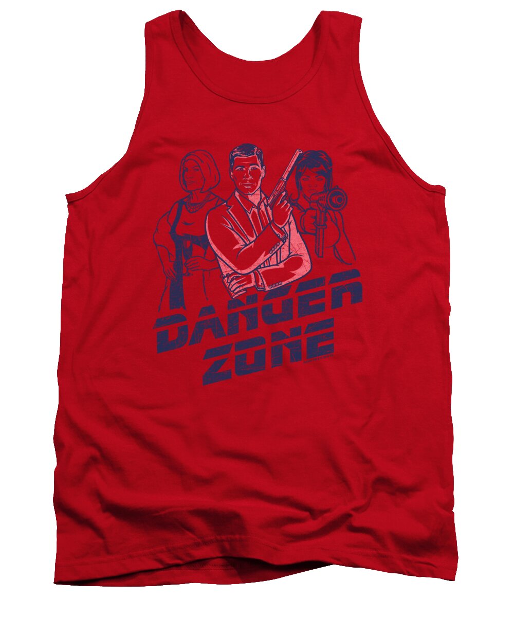  Tank Top featuring the digital art Archer - Danger Zone by Brand A