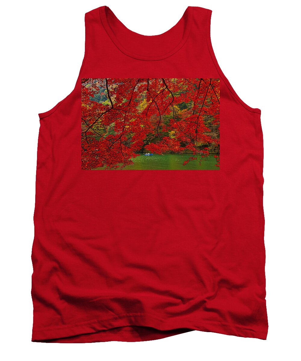 Kyoto Tank Top featuring the photograph Autumn Love by Midori Chan