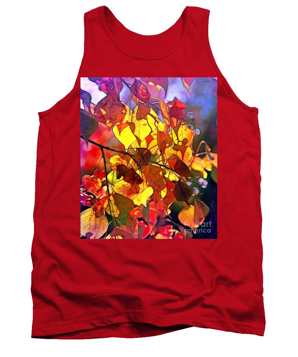 Leaves Tank Top featuring the photograph Autumn Splendor by Judi Bagwell