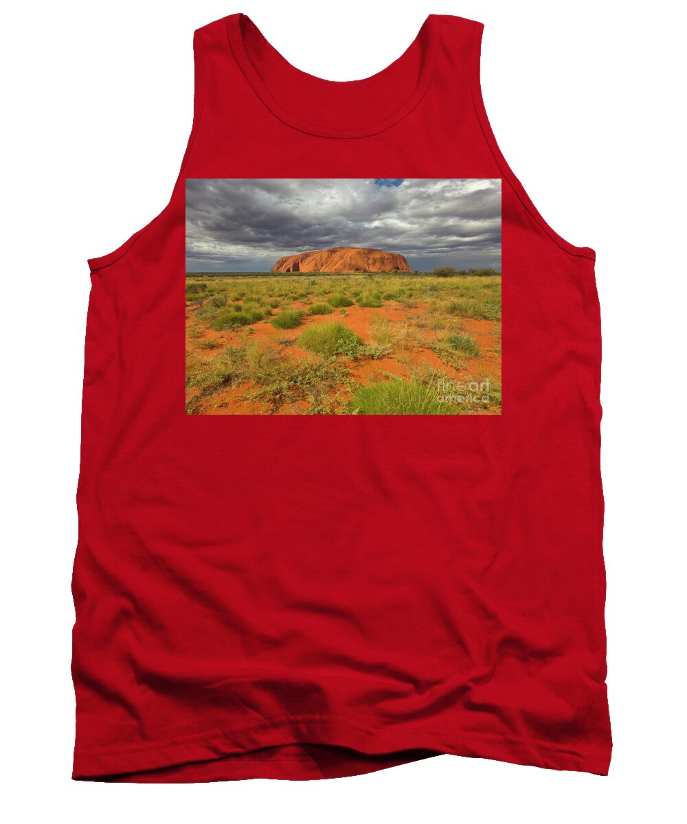 00477465 Tank Top featuring the photograph Ayers Rock Uluru-kata Tjuta Natl Park by Yva Momatiuk and John Eastcott