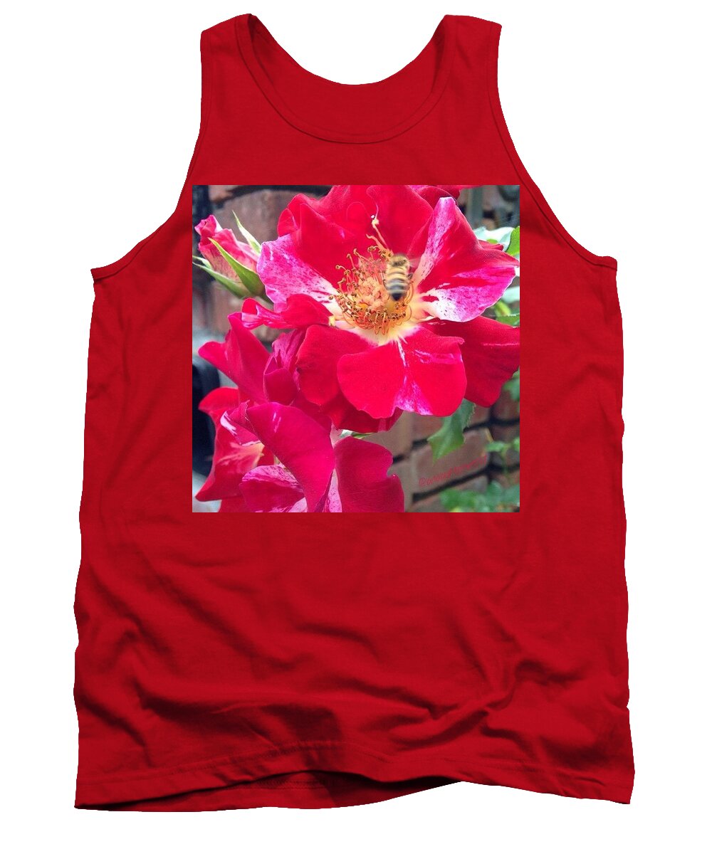 Annasgardens Tank Top featuring the photograph Bee Mine, Iphone5, #noedit #nofilter by Anna Porter