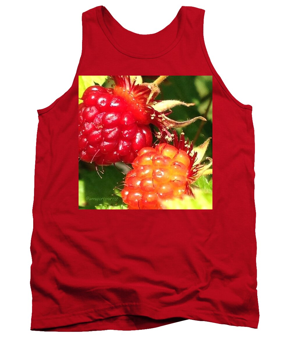 Summer Tank Top featuring the photograph Berrylicious! Ripening Summer Berries by Anna Porter
