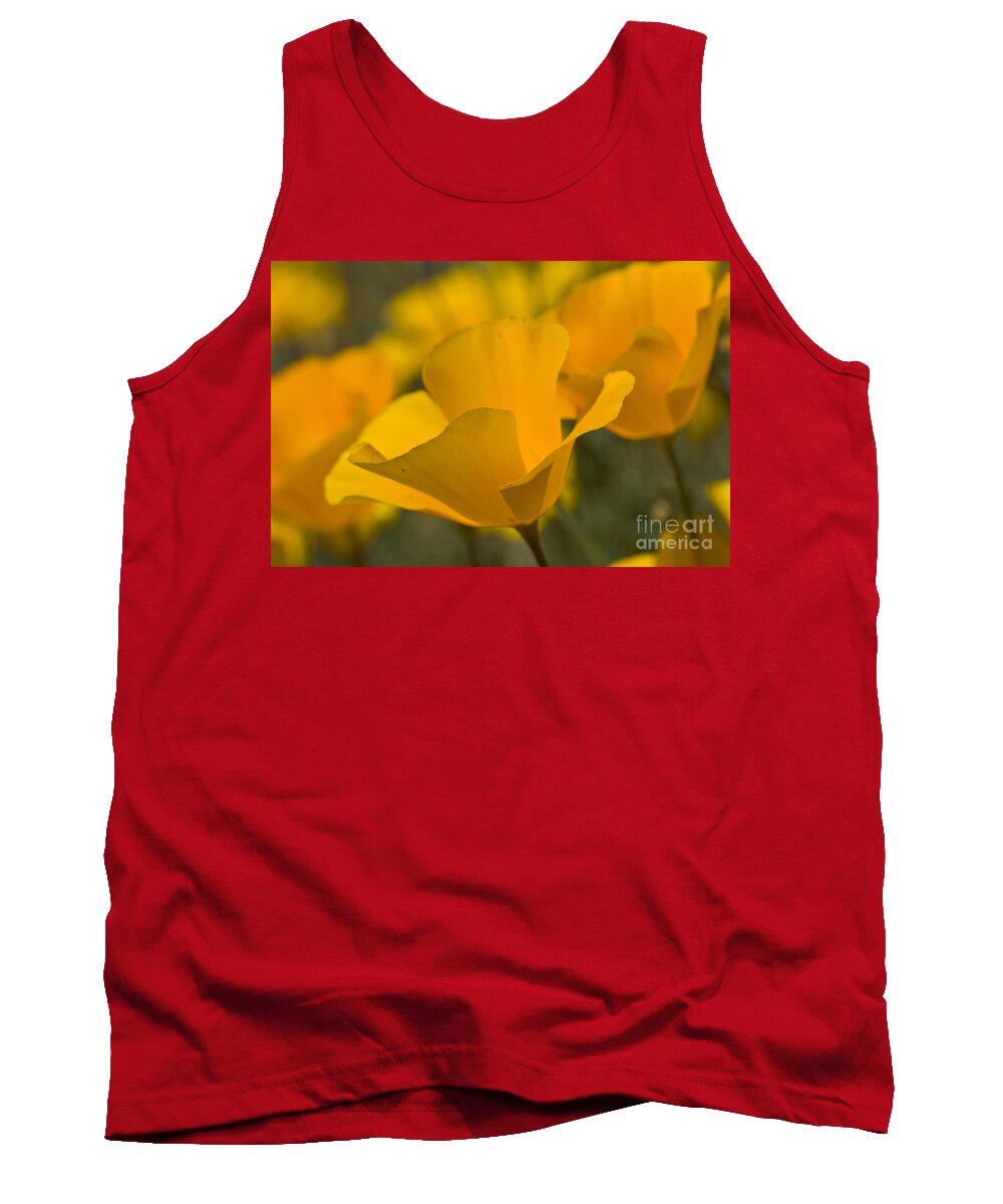 Flower Tank Top featuring the photograph California Poppies by Bryan Keil