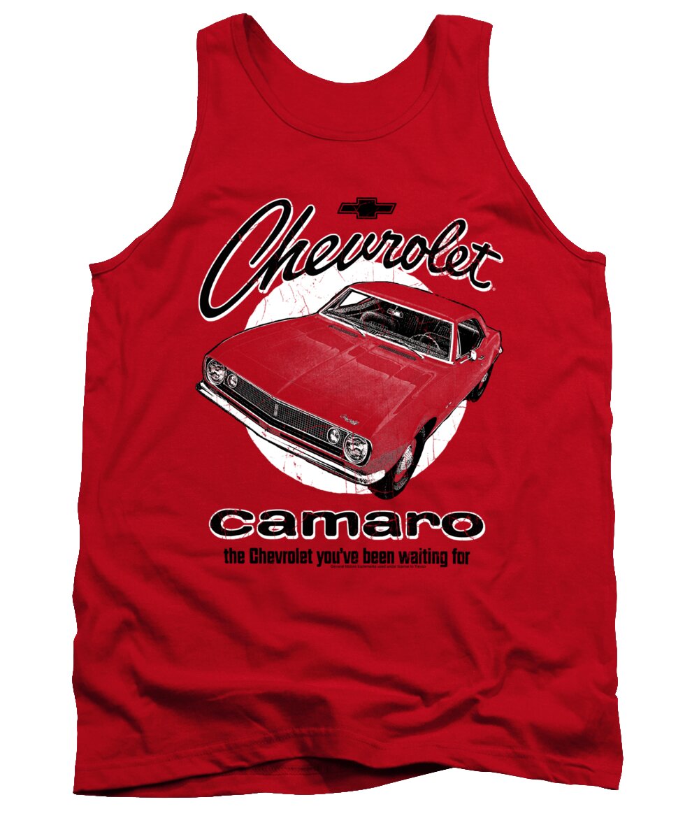  Tank Top featuring the digital art Chevrolet - Retro Camaro by Brand A