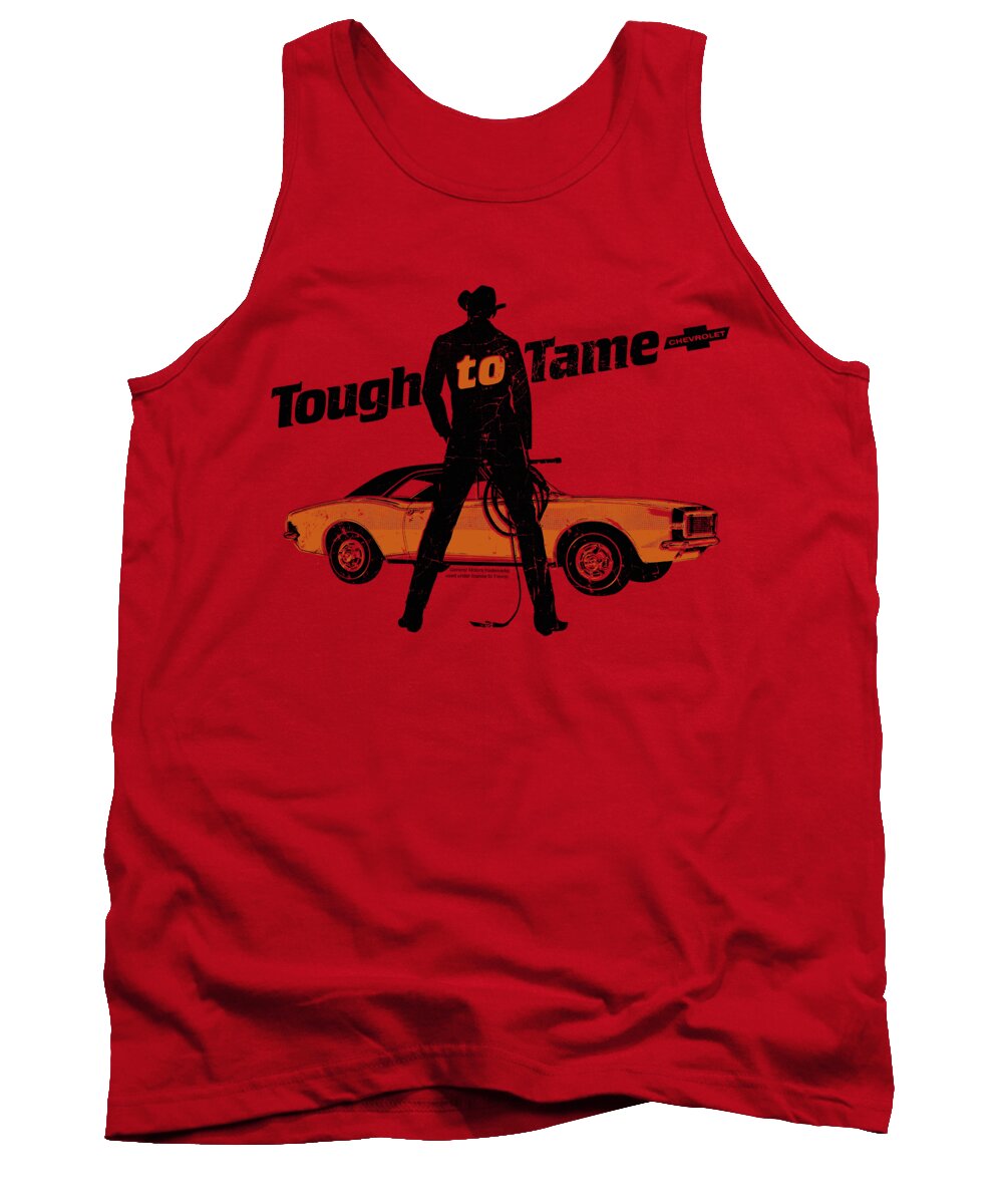  Tank Top featuring the digital art Chevrolet - Tough To Tame by Brand A