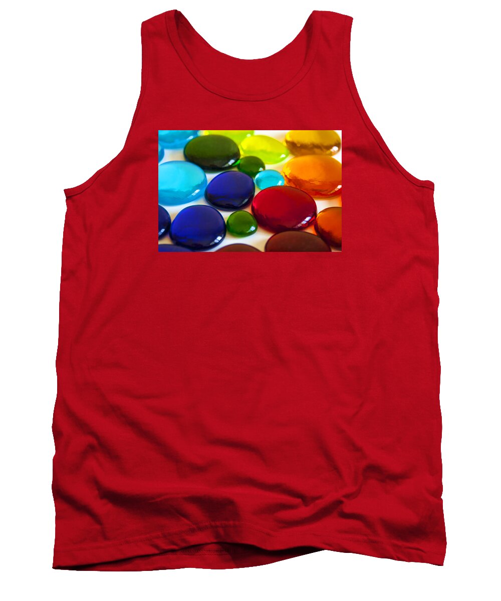 Colors Tank Top featuring the photograph Circles of Color by Cathy Kovarik