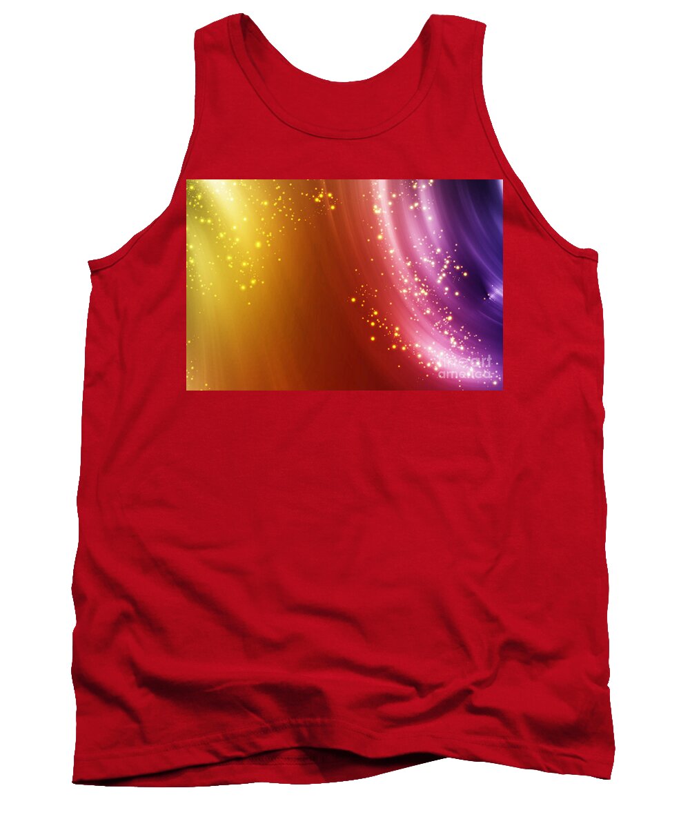  Abstract Tank Top featuring the digital art Colorful fog by Amanda Mohler