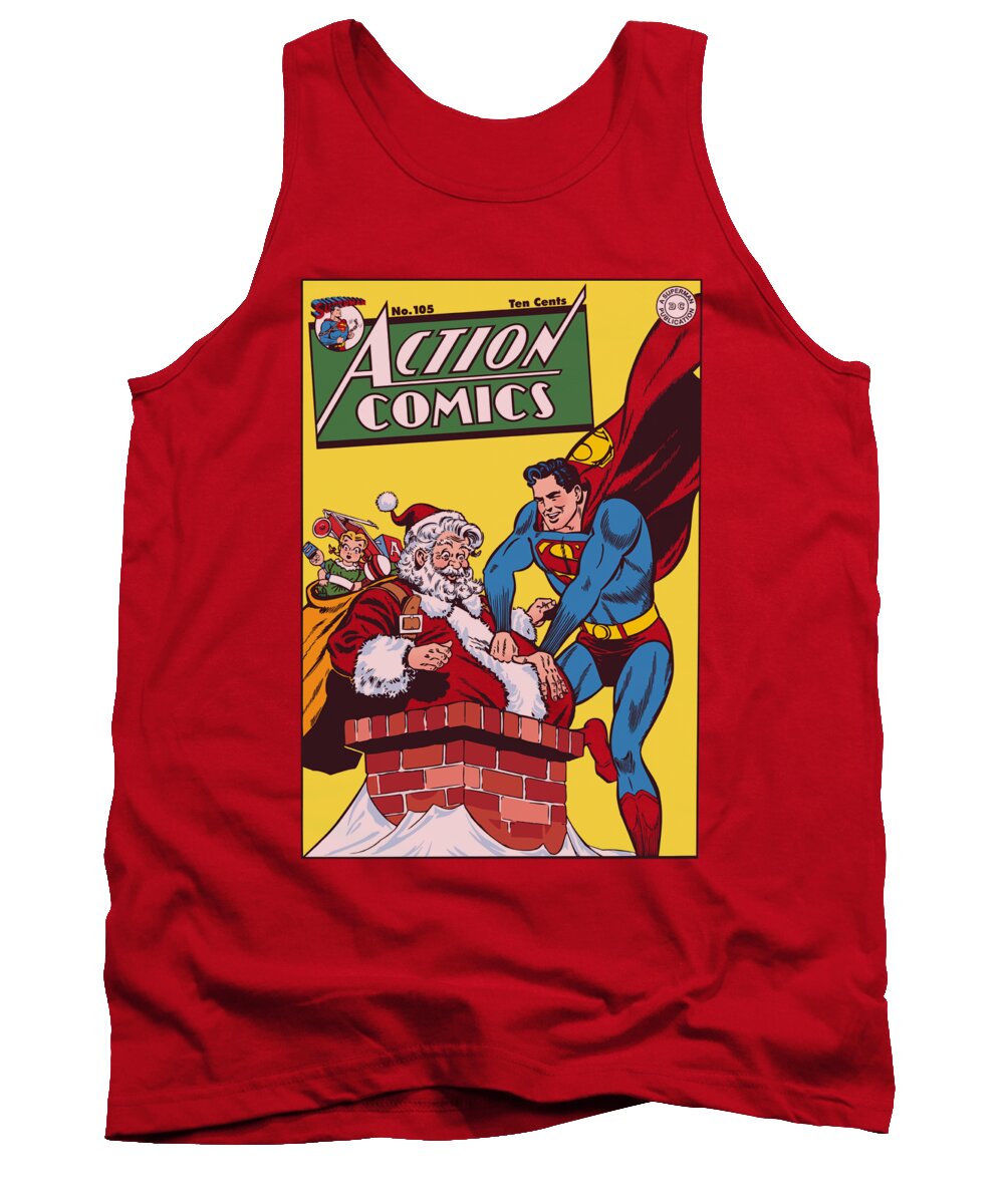 Action Comics Tank Top featuring the digital art Dc - Cover No. 105 by Brand A