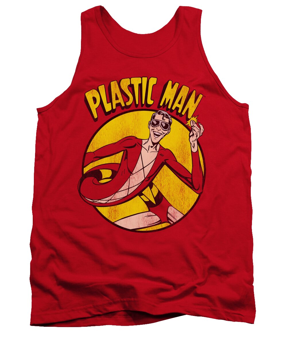 Dc Comics Tank Top featuring the digital art Dc - Plastic Man by Brand A