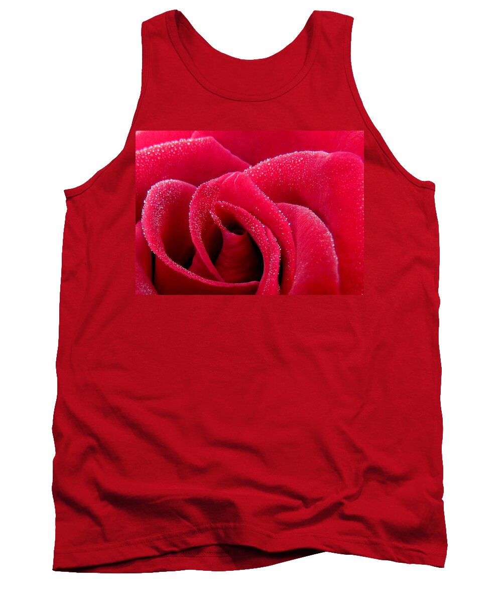 Rose Tank Top featuring the photograph Fairy Dust or Angel Kisses by Lori Lafargue