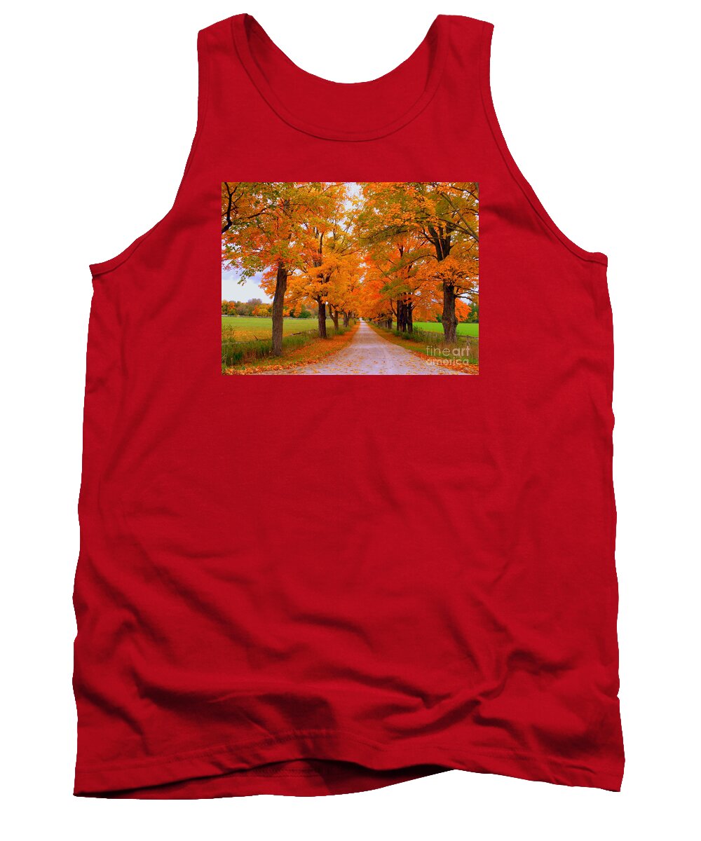 Autumn Photography Tank Top featuring the photograph Falling For Romance by Lingfai Leung