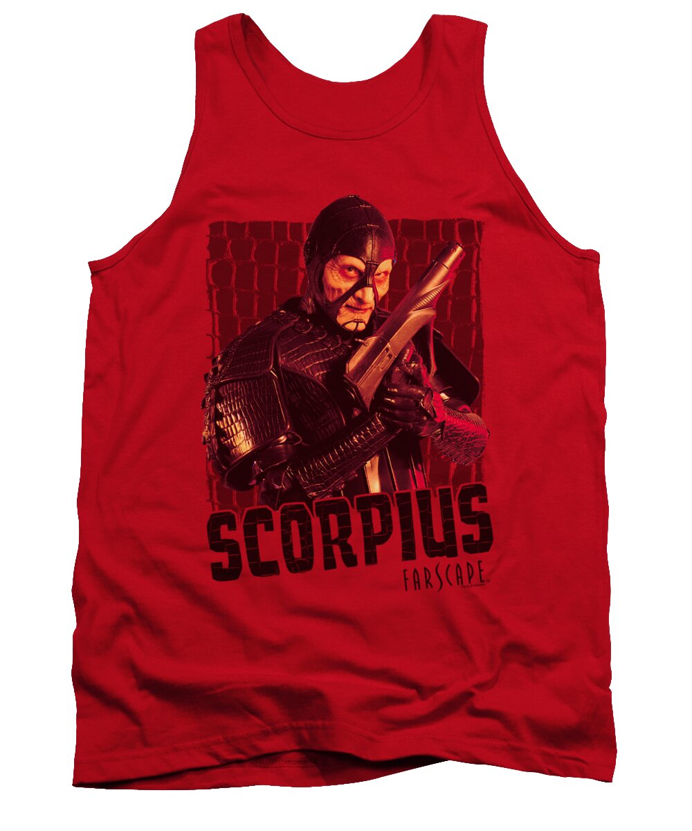 Farscape Tank Top featuring the digital art Farscape - Scorpius by Brand A