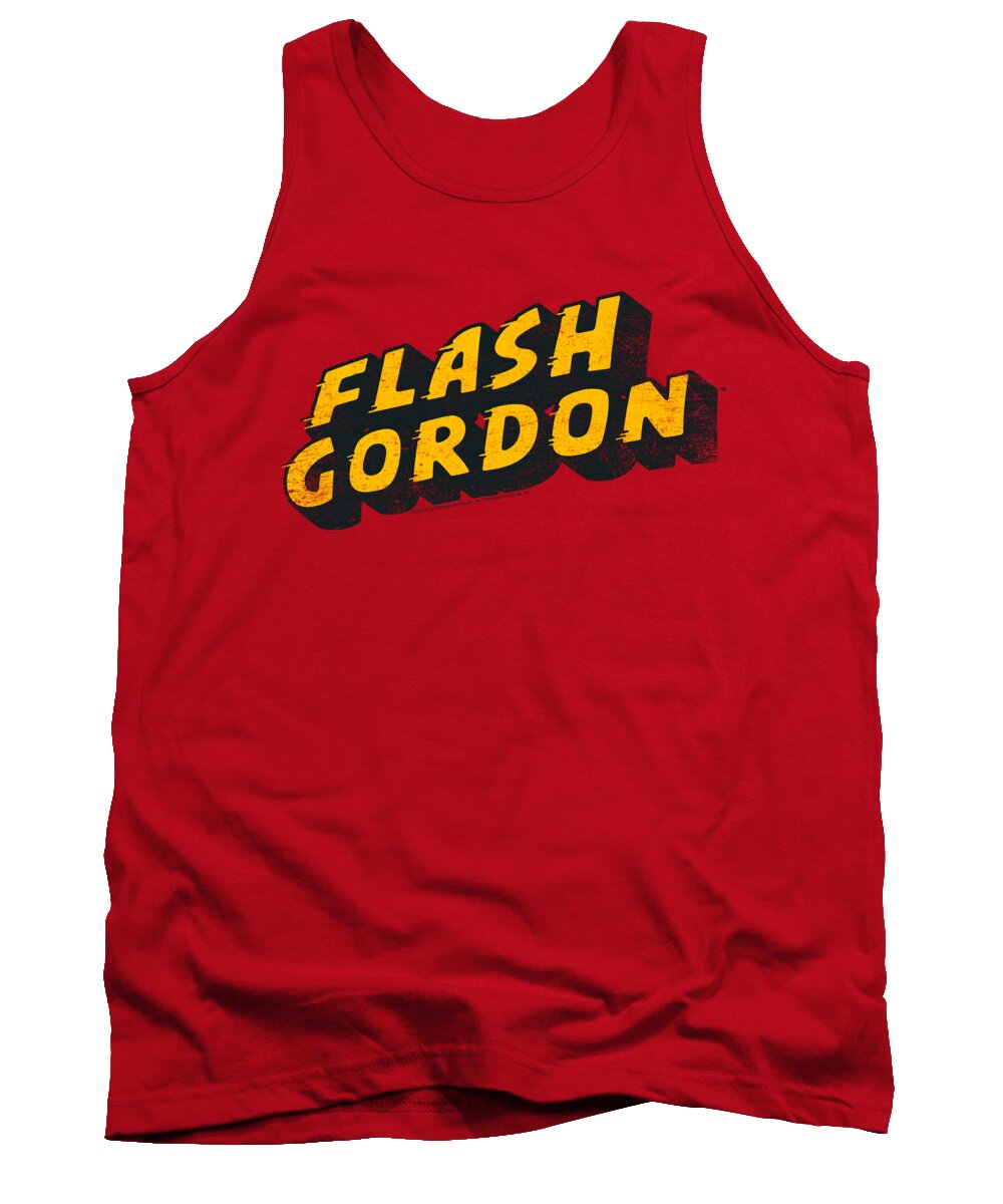  Tank Top featuring the digital art Flash Gordon - Logo by Brand A