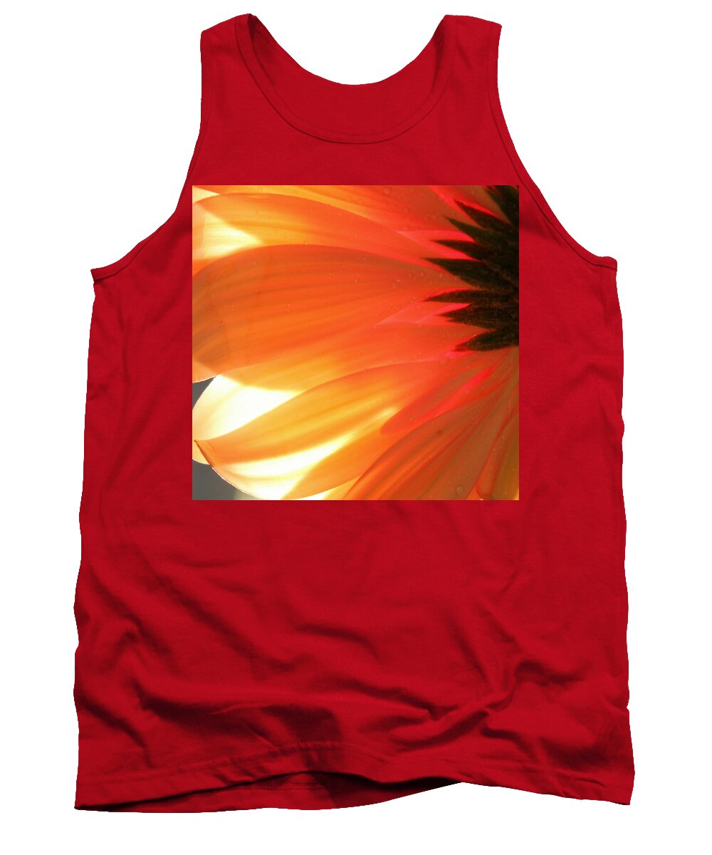 Daisy Tank Top featuring the photograph Gentle Flame by Krissy Katsimbras
