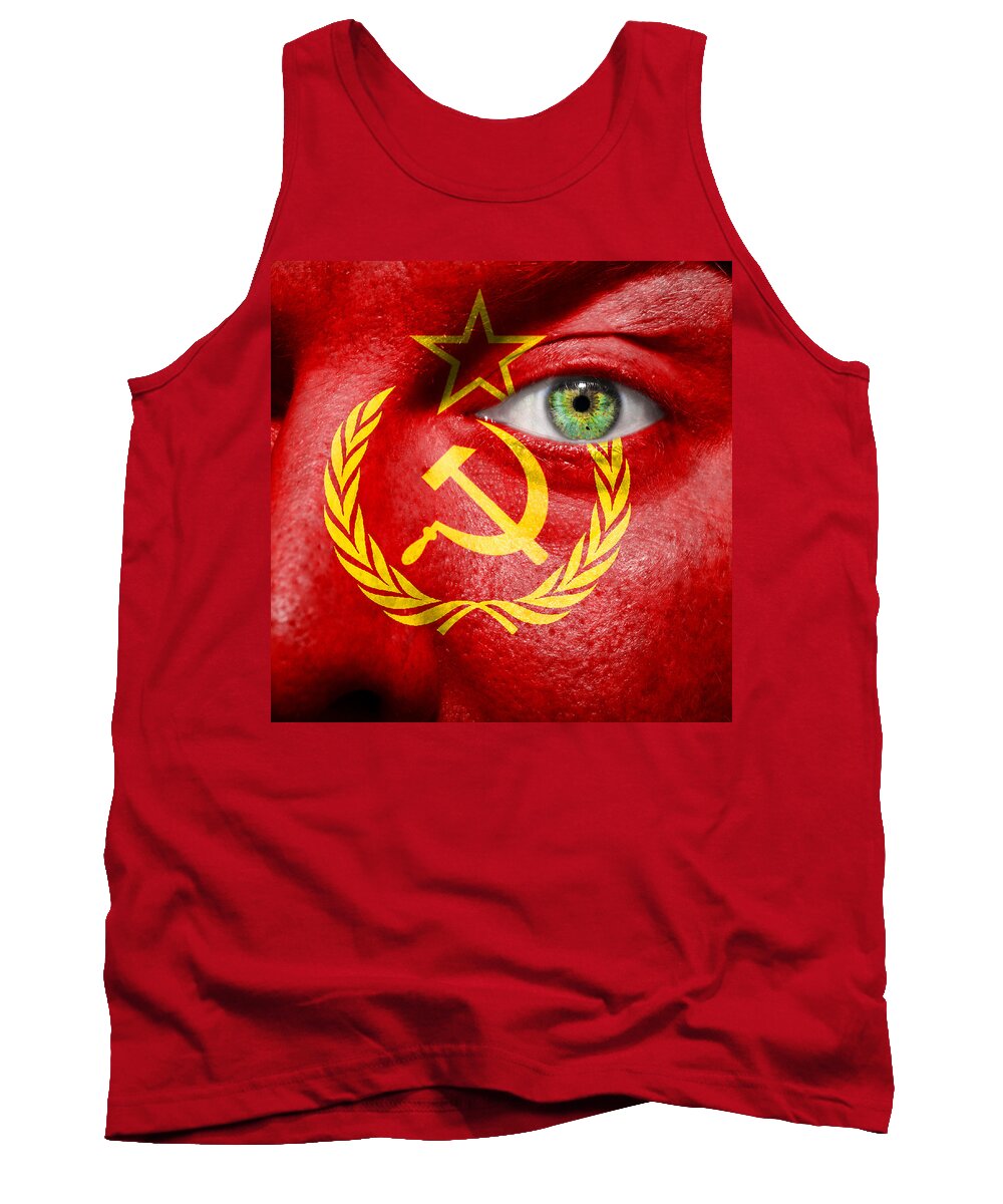 Art Tank Top featuring the photograph Go USSR by Semmick Photo