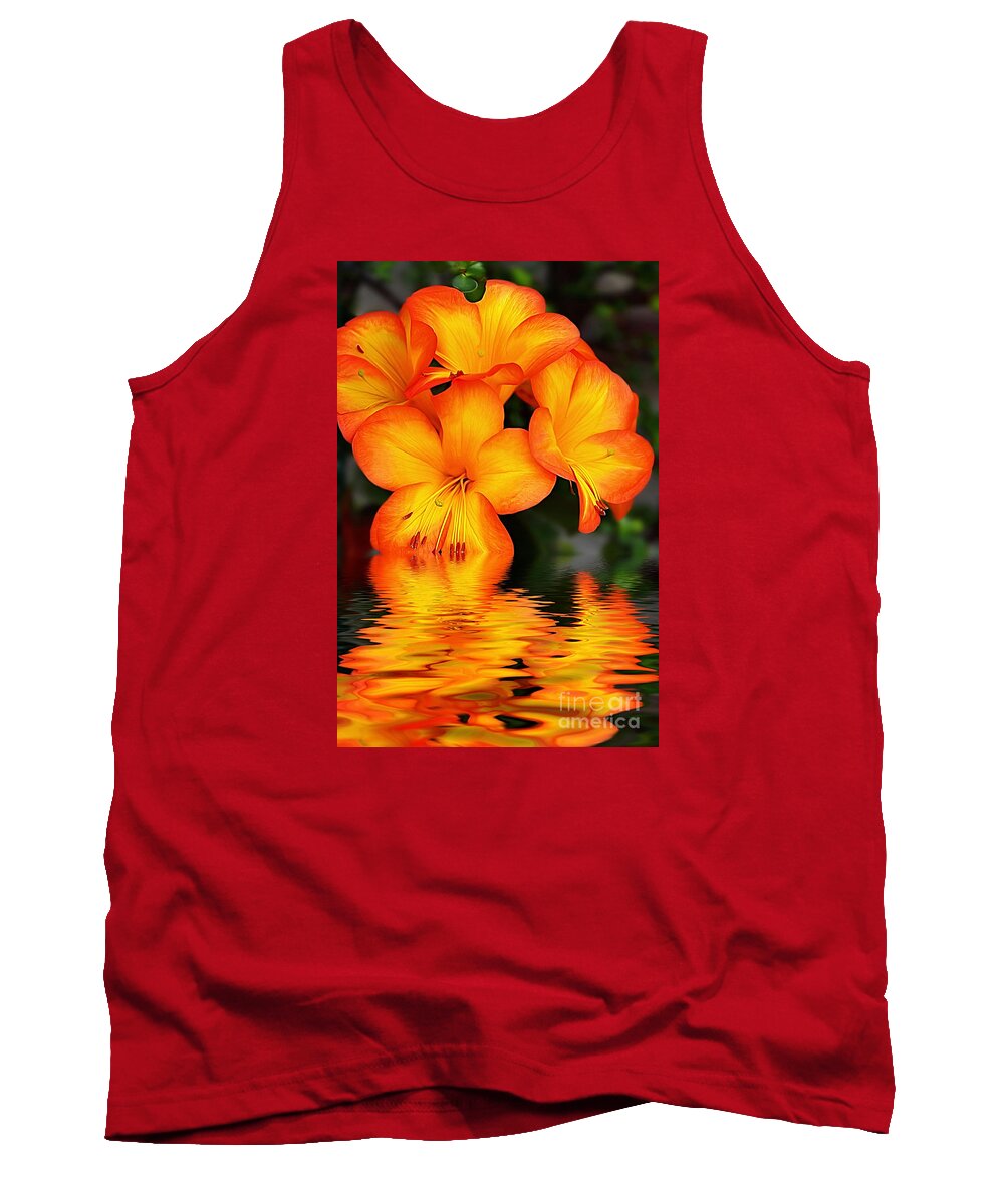 Photography Tank Top featuring the photograph Golden Dreams by Kaye Menner