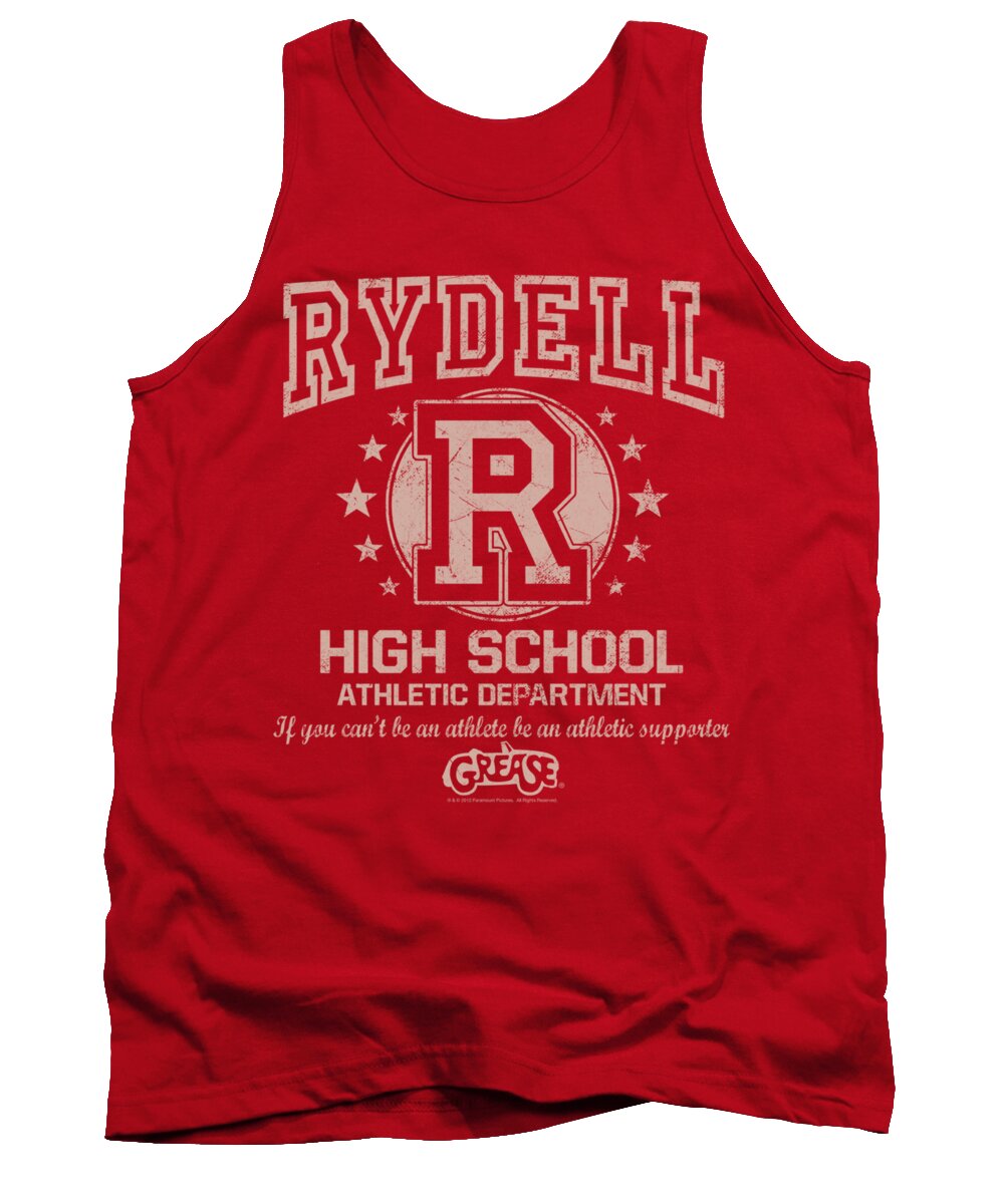 Grease Tank Top featuring the digital art Grease - Rydell High by Brand A