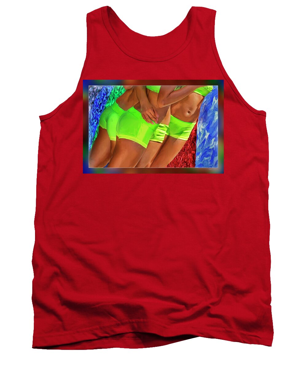 Art Photography Tank Top featuring the photograph Green Paints by Blake Richards