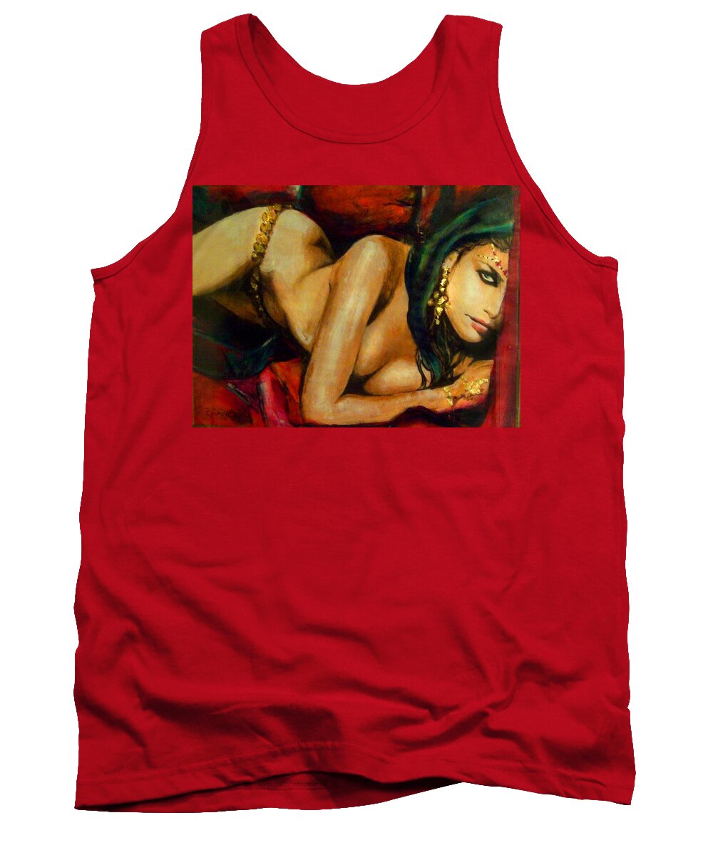  Tank Top featuring the painting Gypsy by Robyn Chance