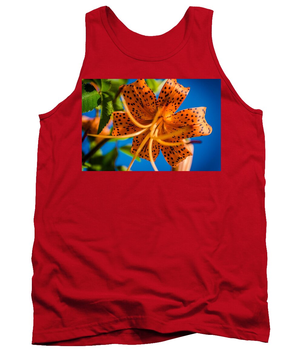 Tiger Lily Tank Top featuring the photograph Here's looking Up by Rick Bartrand