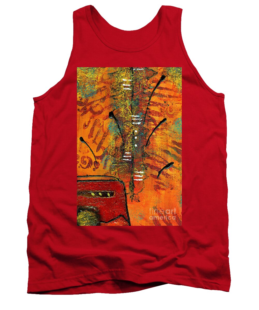 Acrylic Tank Top featuring the painting HIS Vase by Angela L Walker