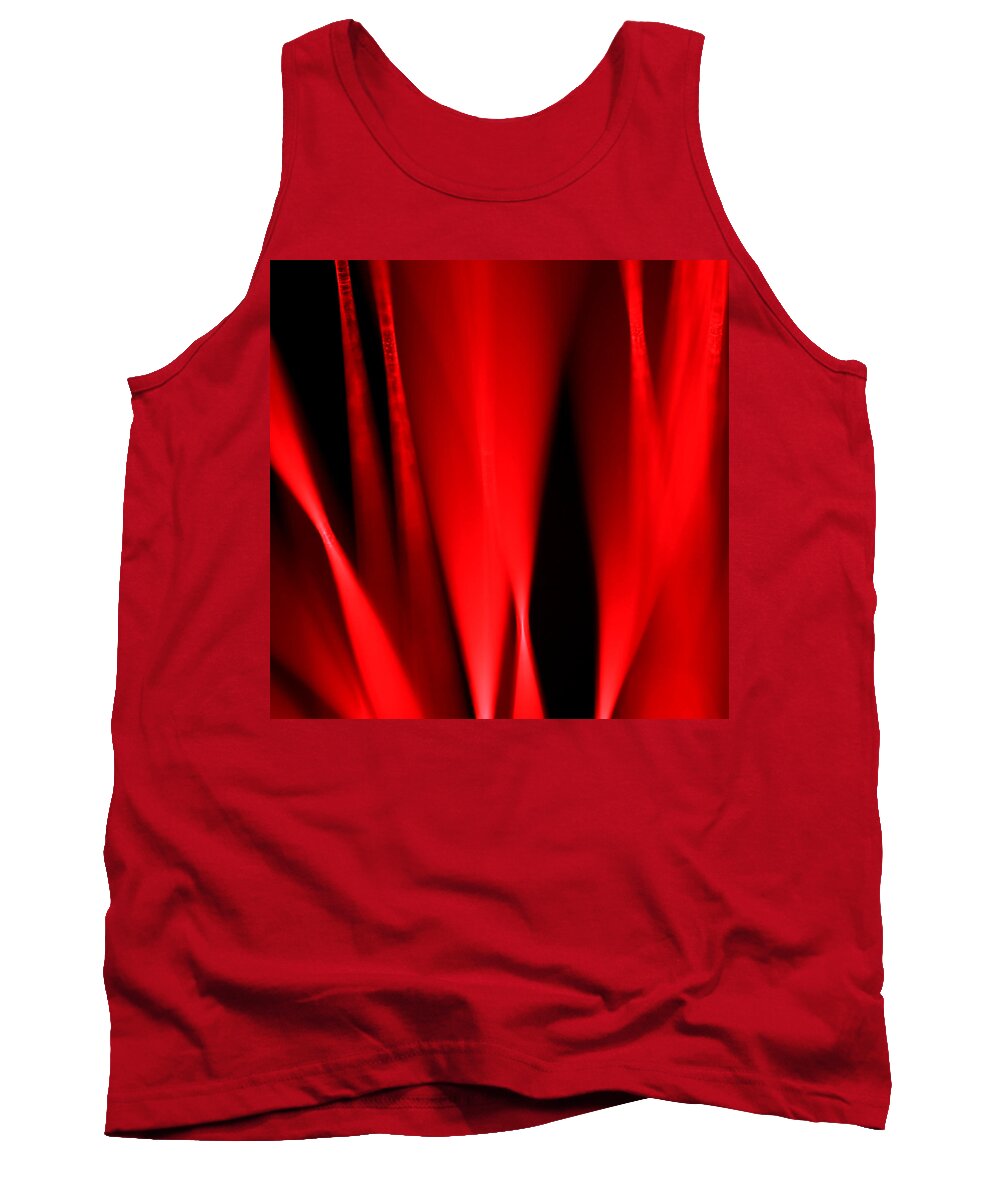Triptych Tank Top featuring the photograph Hot Blooded Series Part 1 by Dazzle Zazz