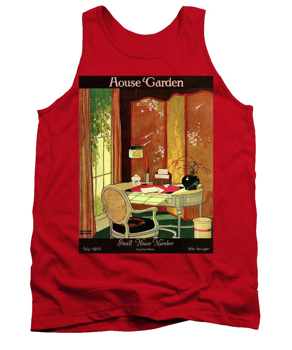 House And Garden Tank Top featuring the photograph House And Garden Small House Number by Clayton Knight