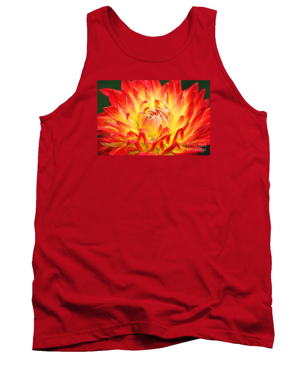 Flower Tank Top featuring the photograph Img 0023 Flor En Rojo Detalle by Francisco Pulido